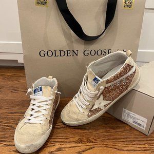 Golden Goose Mid Star Glitter, size 40
